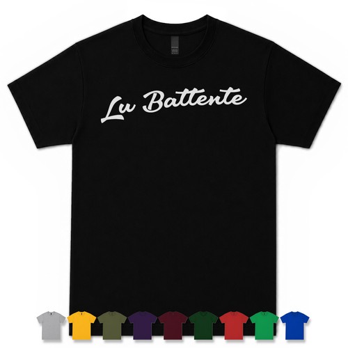 Battente retro script - lu,