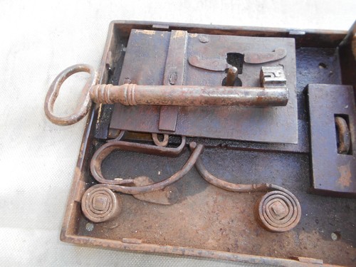 Antique lock complete with - antique,