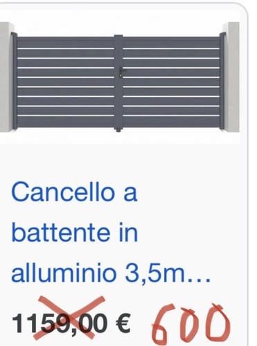 Cancello battente in - a,